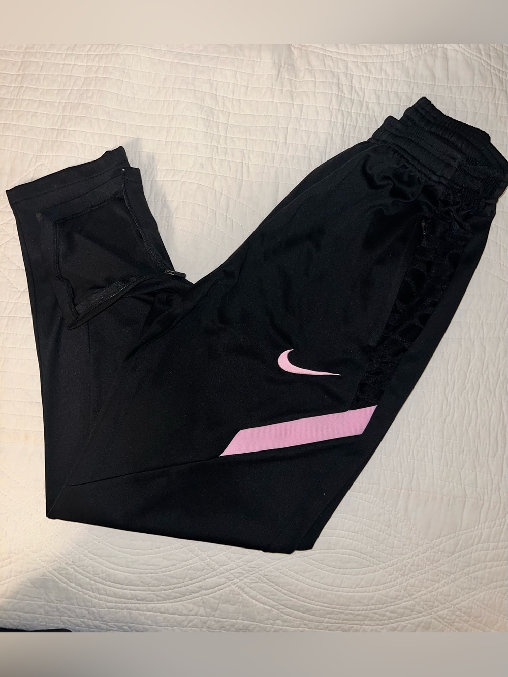 Nike Black & Pink PSG Joggers - Picture 4 of 7